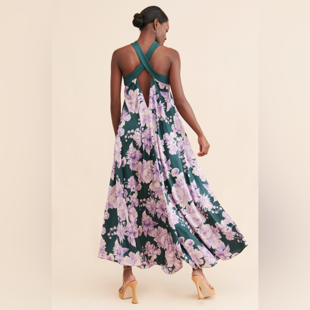 Arabella Printed Maxi Dress / Size S - Picture 3 of 11